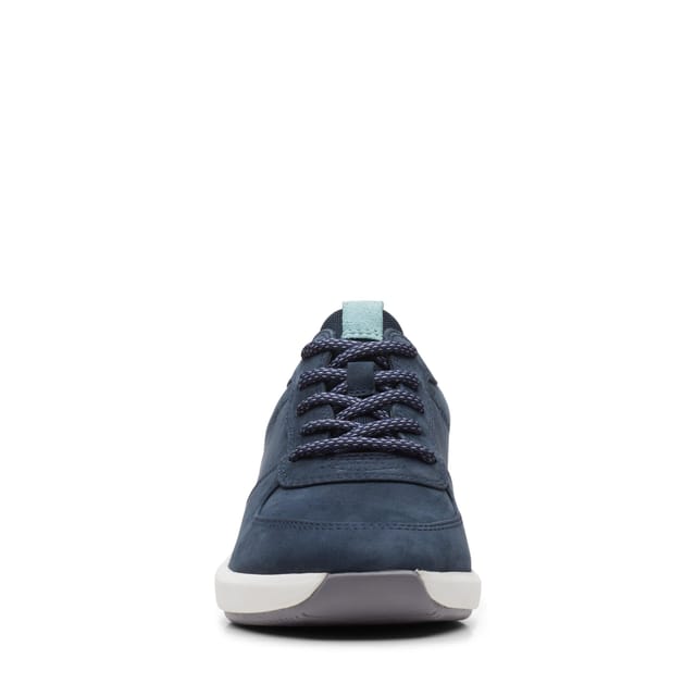 Clarks Clarks Women's Un Rio Sprint Navy Nubuck Trainers in Blue - 3
