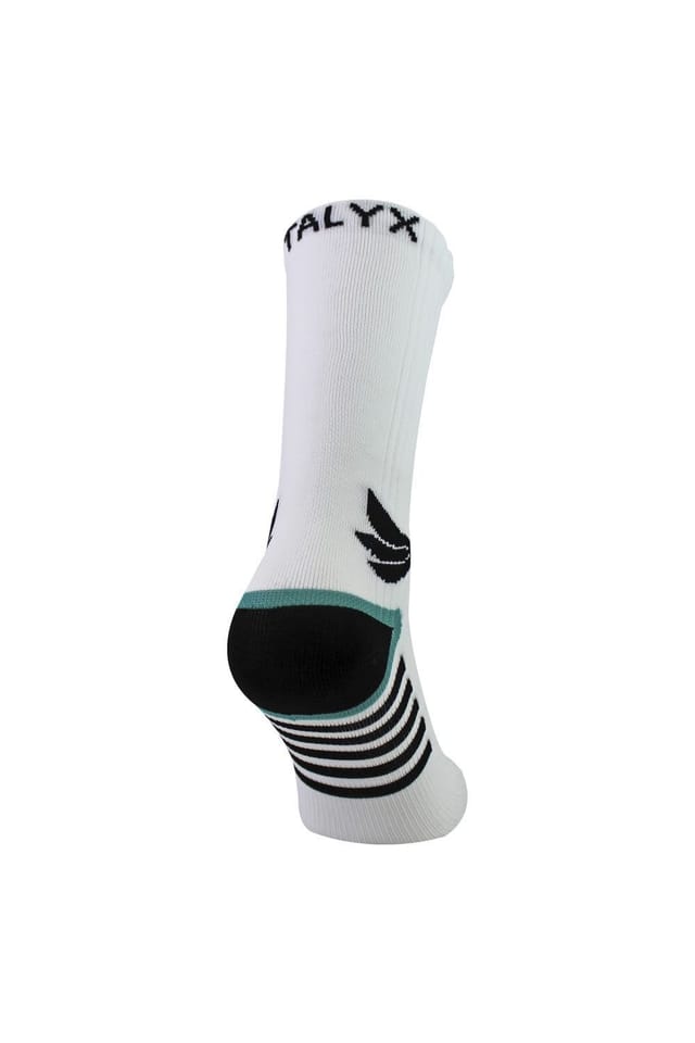 TALYX TALYX Men's Compression Sports Socks | Reinforced Heel & Toe Breathable Socks in White - 3