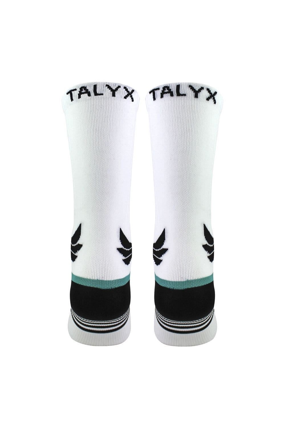 TALYX TALYX Men's Compression Sports Socks | Reinforced Heel & Toe Breathable Socks in White - 4