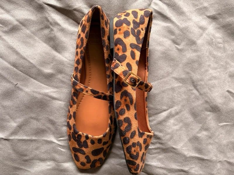 ASOS ASOS Leopard Print Mary Jane Flats UK 8