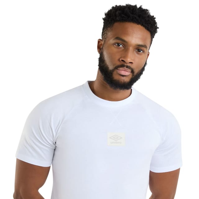 Umbro Umbro Men's Layered Box Logo T-Shirt in White - 3