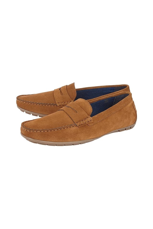 Lotus Lotus Men's 'Addison' Suede Loafers in Tan - 2