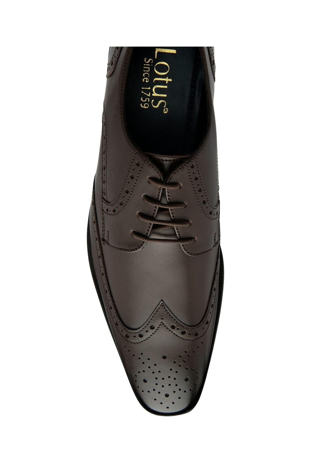 Lotus Lotus Men's Brown 'Milton' Leather Brogues - 4