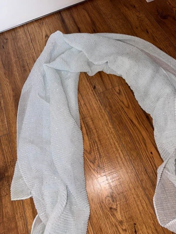 ASOS ASOS blue white Textured Lightweight Scarf | Multi‑Use Wrap | Great Condition