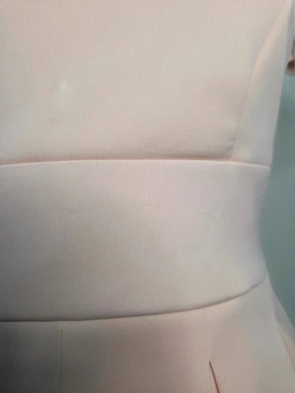 ASOS ASOS Blush Pink Embellished Neckline midi Skater Dress UK 10 (EU 38)