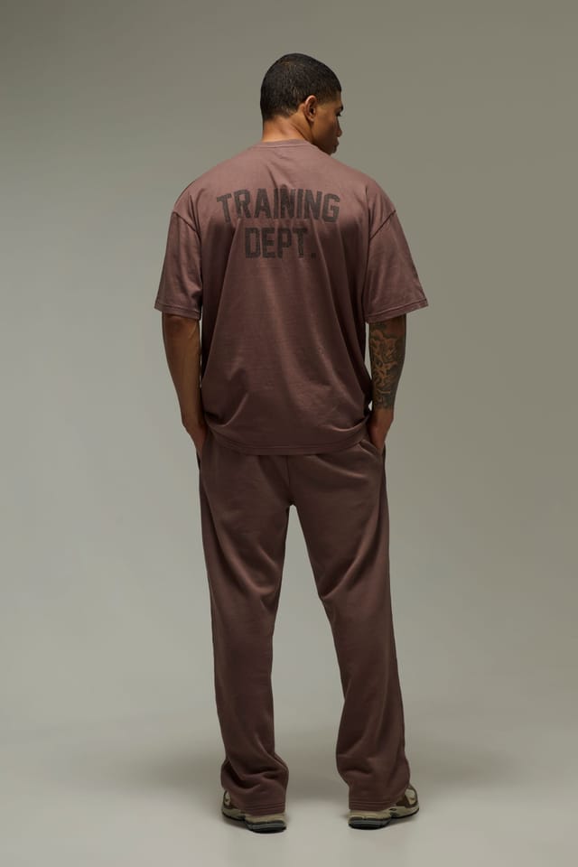 Training Dept. Training Dept. Men's Training Dept Washed Oversized T-shirt in Brown - 2