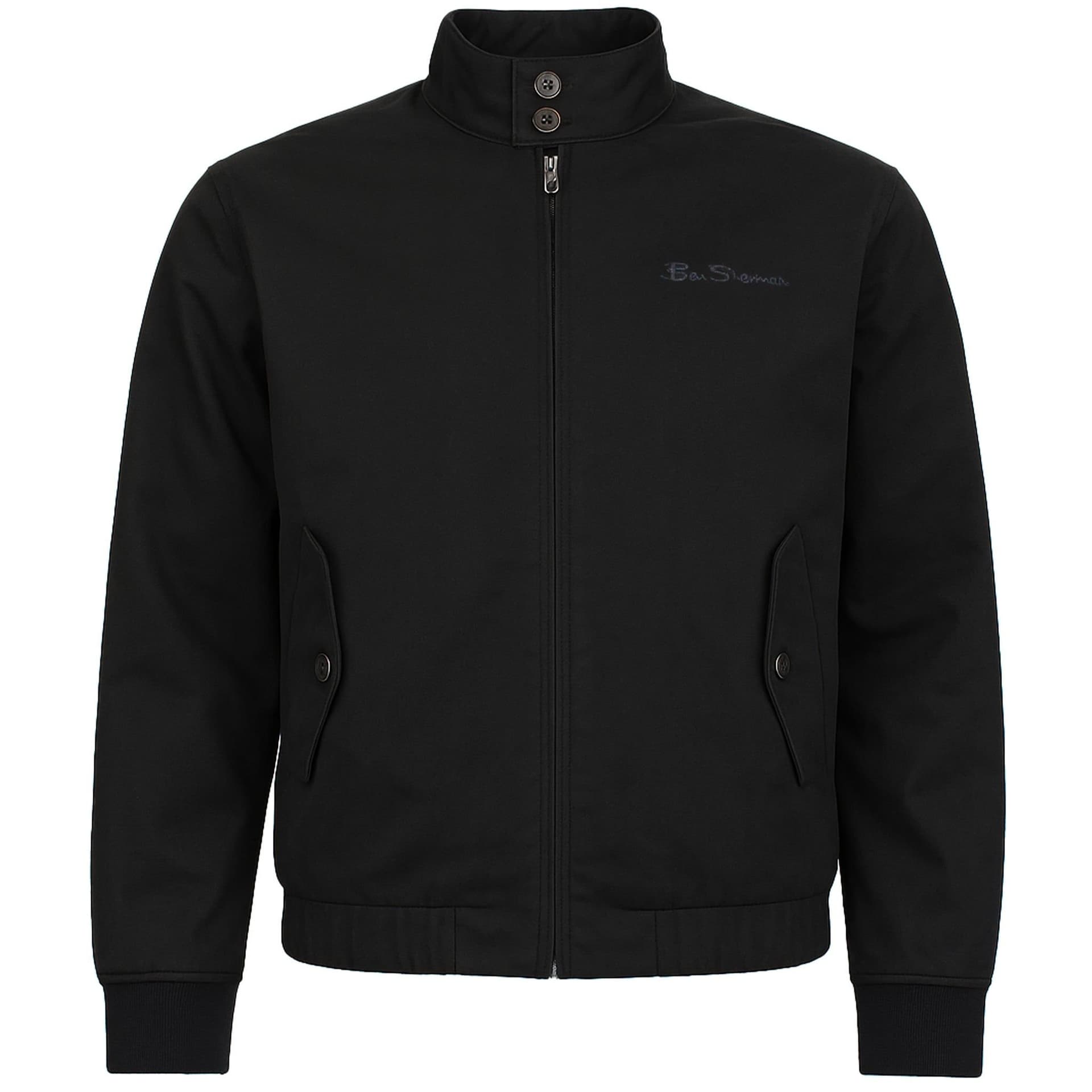 Ben Sherman Ben Sherman Men's Signature Black Harrington Jacket