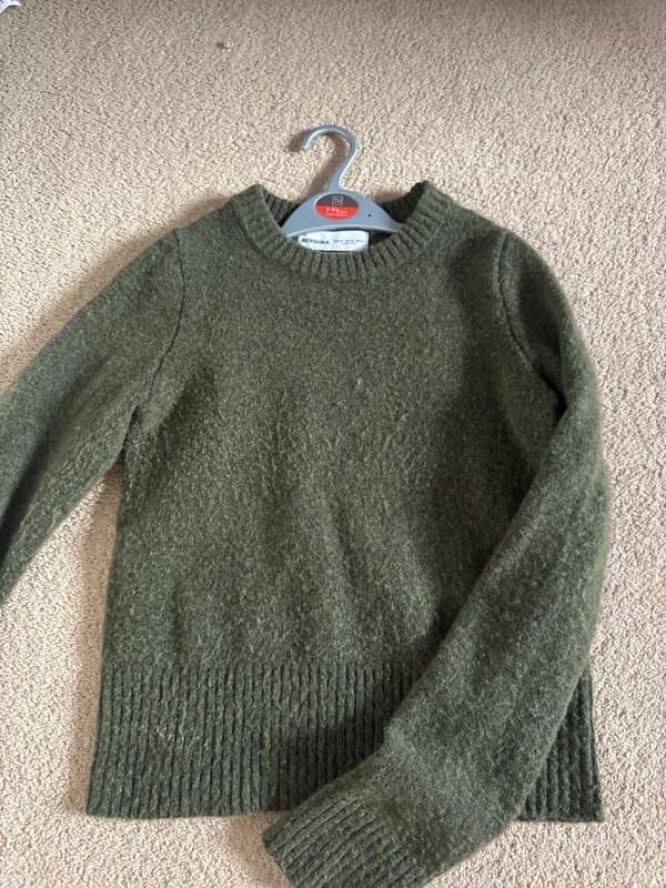 Bershka bershka olive knit jumper