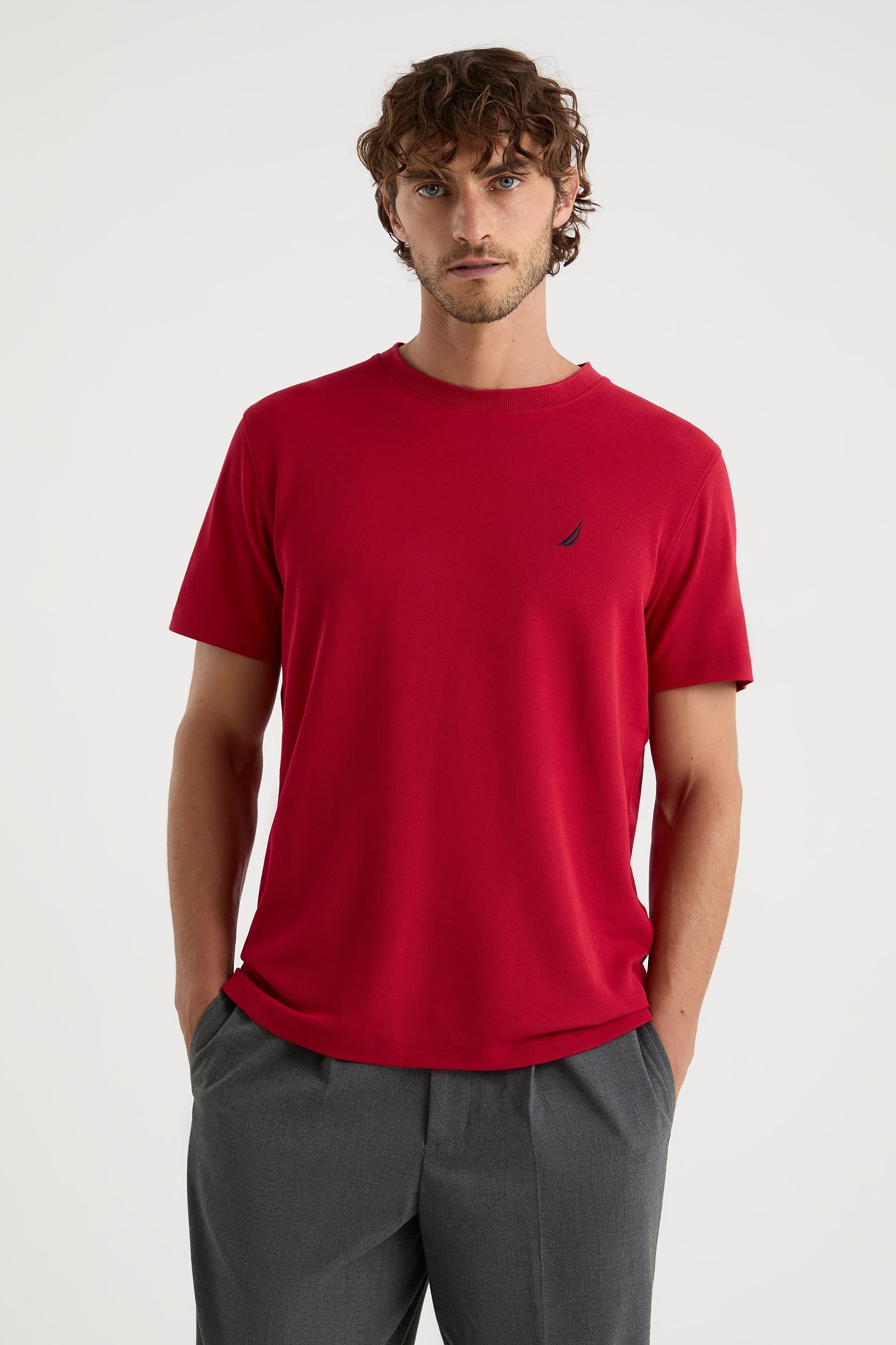 Nautica Nautica Men's Starboard T-Shirt in Red