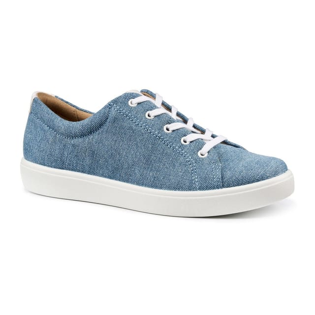 Hotter Hotter Women's Extra Wide 'Molly' Plimsolls in Light Blue - 2