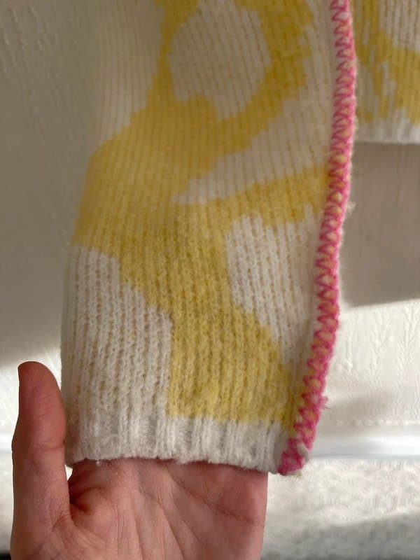 Never Fully Dressed Never fully dressed Yellow Zizi Cardigan size M