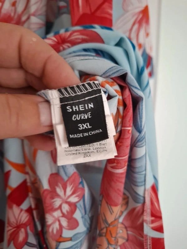 Shein Curve Multi Floral Print Playsuit Size 20/22