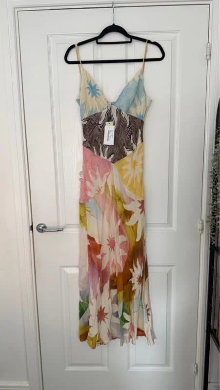 Never Fully Dressed Never Fully Dressed Valeria satin cami maxi dress