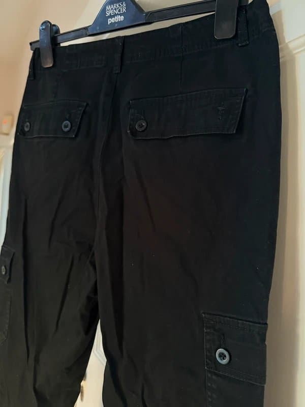 ASOS ASOS Black Cargo Pants W31 L30