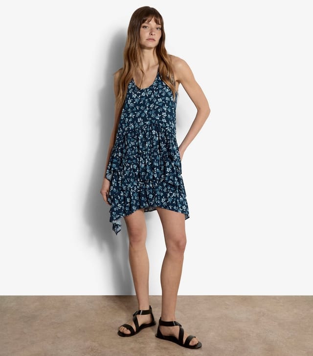 Apricot Women's Blue Floral Print Mini Dress Apricot New Look - 2