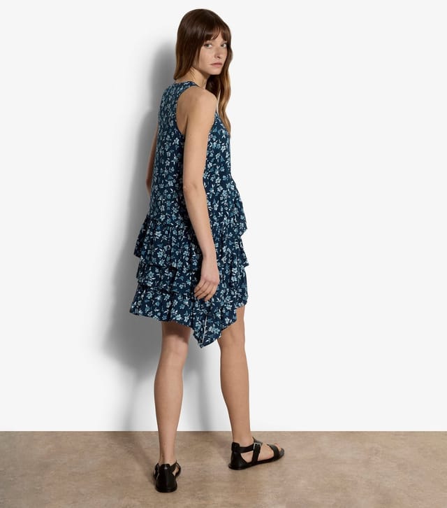 Apricot Women's Blue Floral Print Mini Dress Apricot New Look - 3