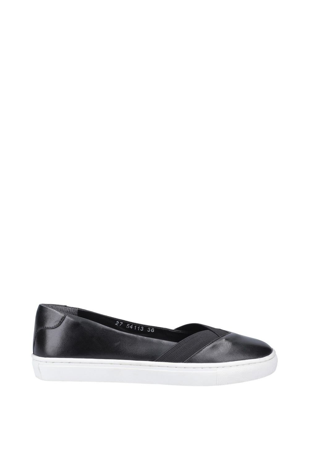 Hush Puppies Hush Puppies Women's 'Tiffany' Smooth Leather Slip On Shoes in Black - 4