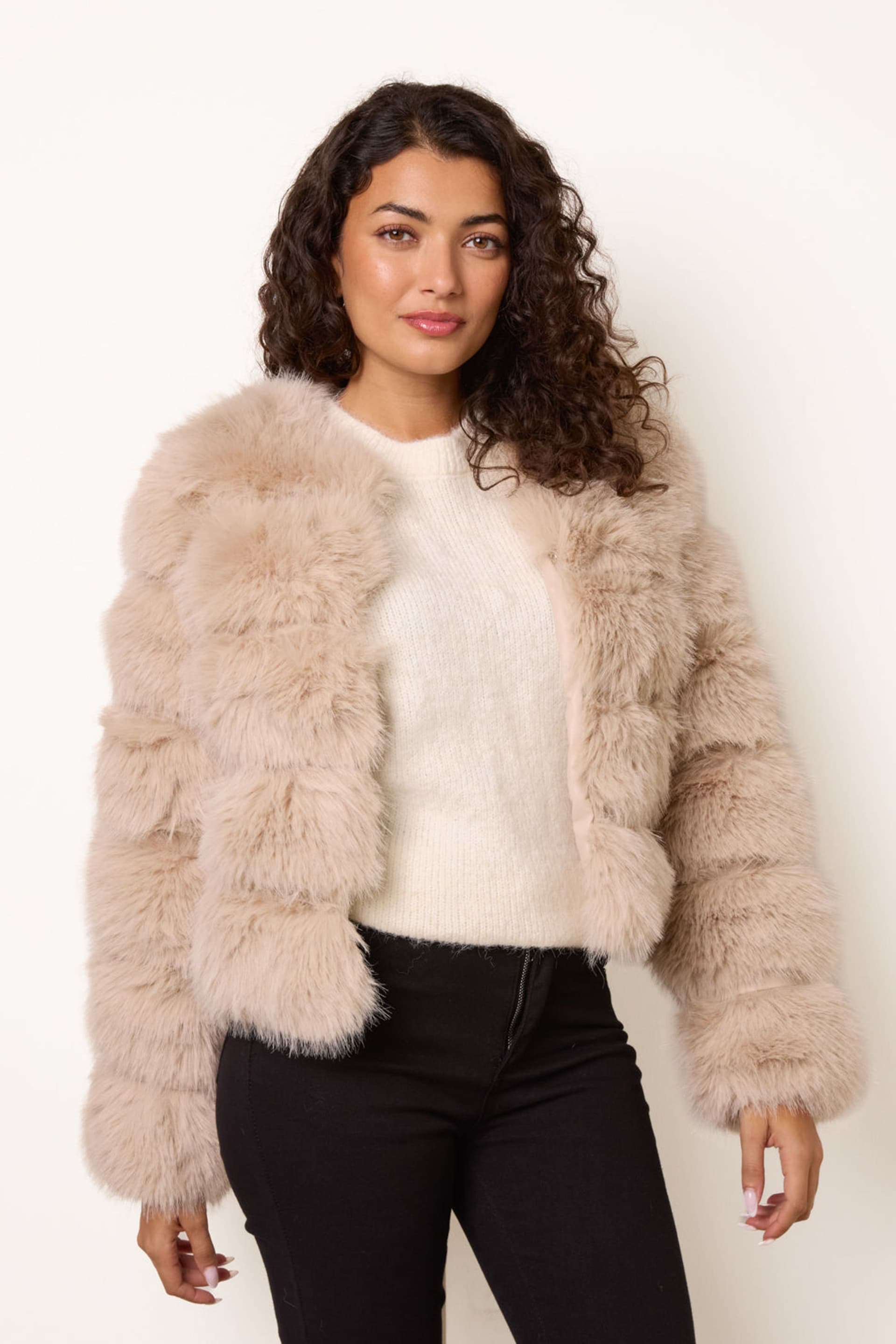 Blue Vanilla Blue Vanilla Women's Beige Long Sleeve Coat