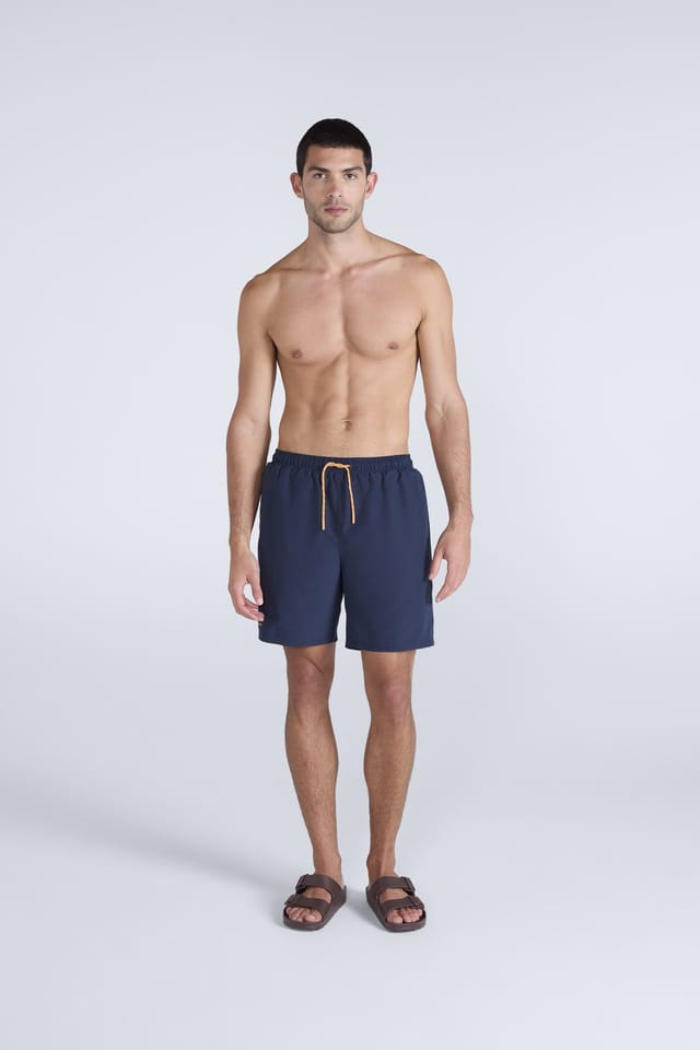 Animal Animal Men's 'Deep Dive' Lightweight Elastic Waist Quick Dry Beach Boardshorts in Dark Blue - 2