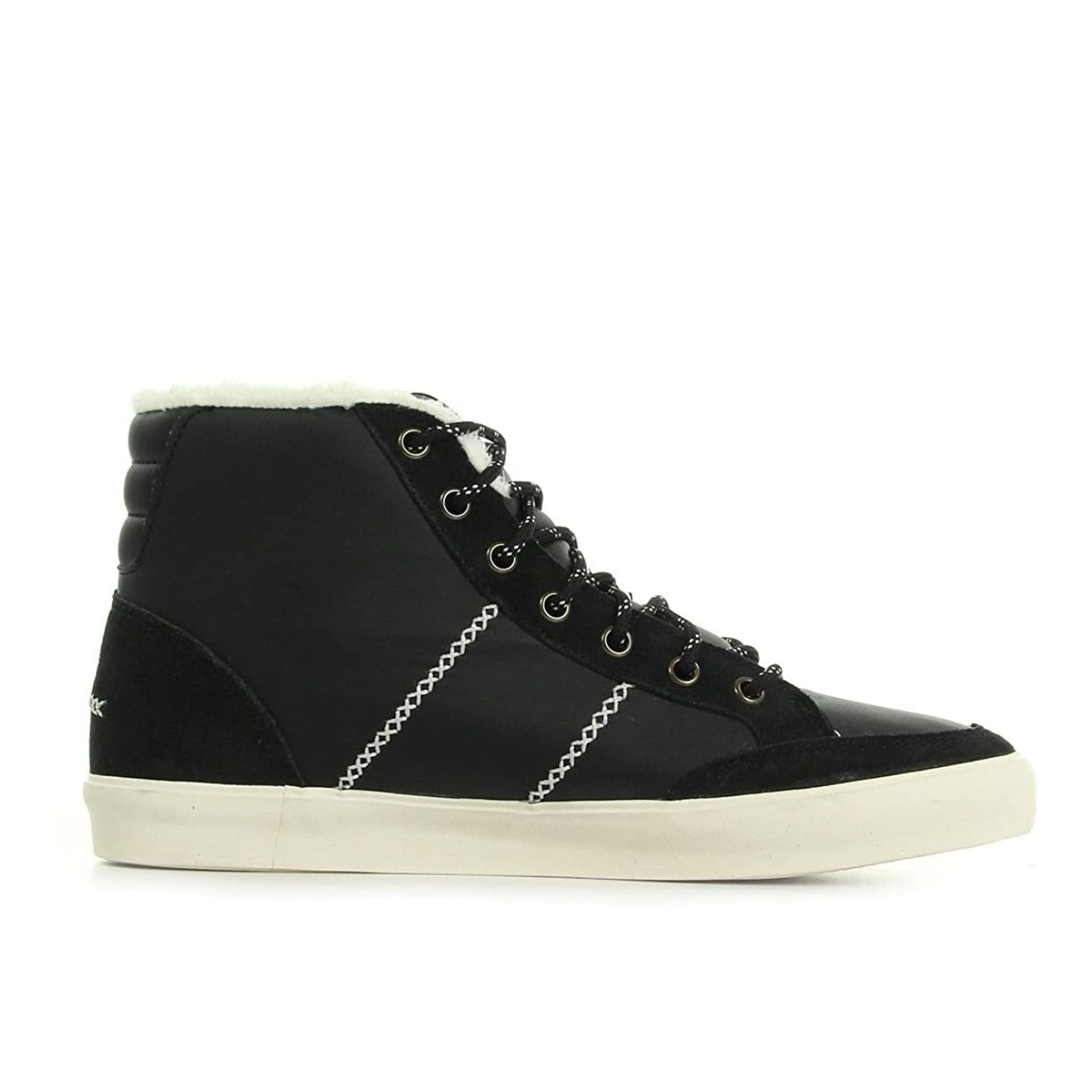 Le Coq Sportif Le Coq Sportif Women's Lace-Up Black Suede Leather Shoes