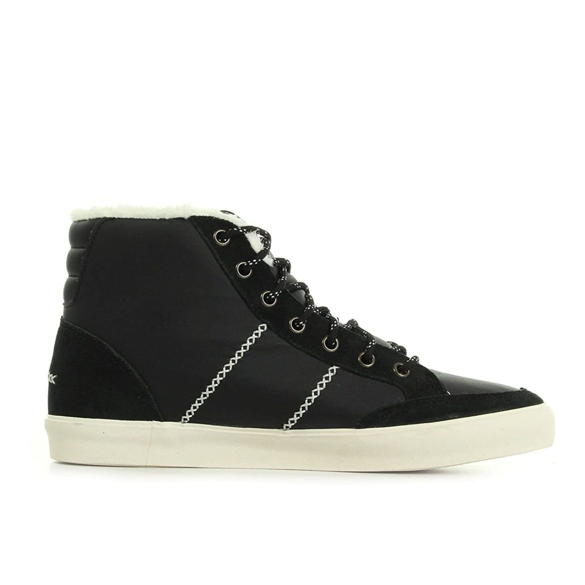 Le Coq Sportif Le Coq Sportif Women's Lace-Up Black Suede Leather Shoes - 2