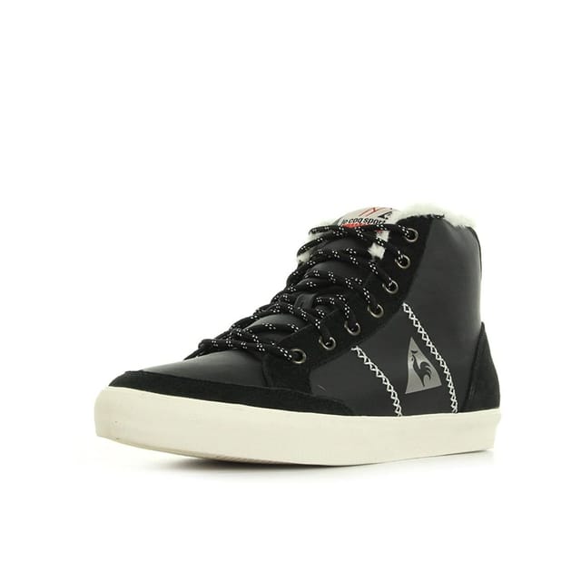 Le Coq Sportif Le Coq Sportif Women's Lace-Up Black Suede Leather Shoes - 2
