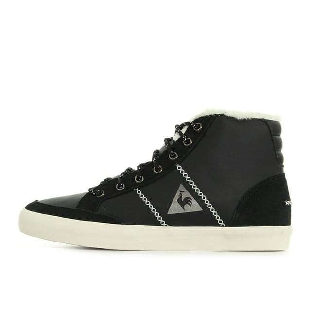 Le Coq Sportif Le Coq Sportif Women's Lace-Up Black Suede Leather Shoes - 3