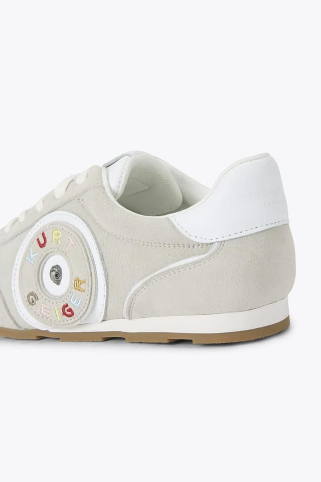 Kurt Geiger London Kurt Geiger London Women's 'Bromley Slimline Sneaker' Suede Trainers in Cream - 3