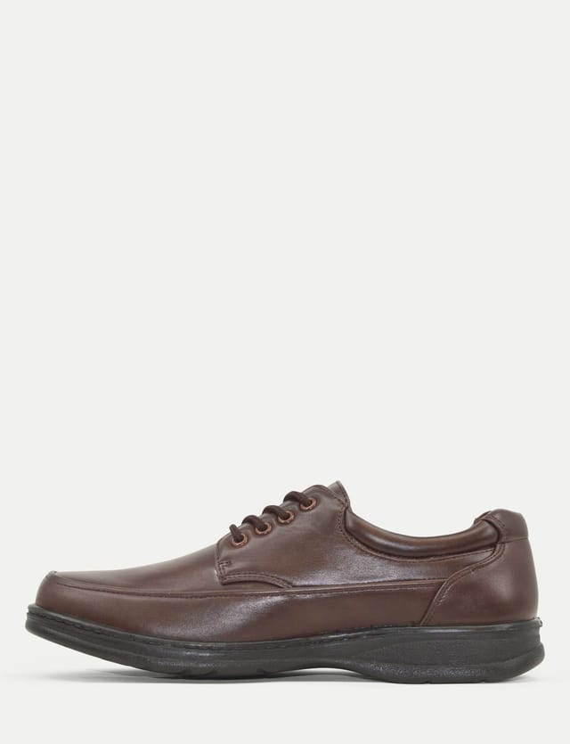 Truflex Truflex Men's Lace Up Dress Shoes Fully with Cushioned Insole, Comfortable Ankle in Brown - 3