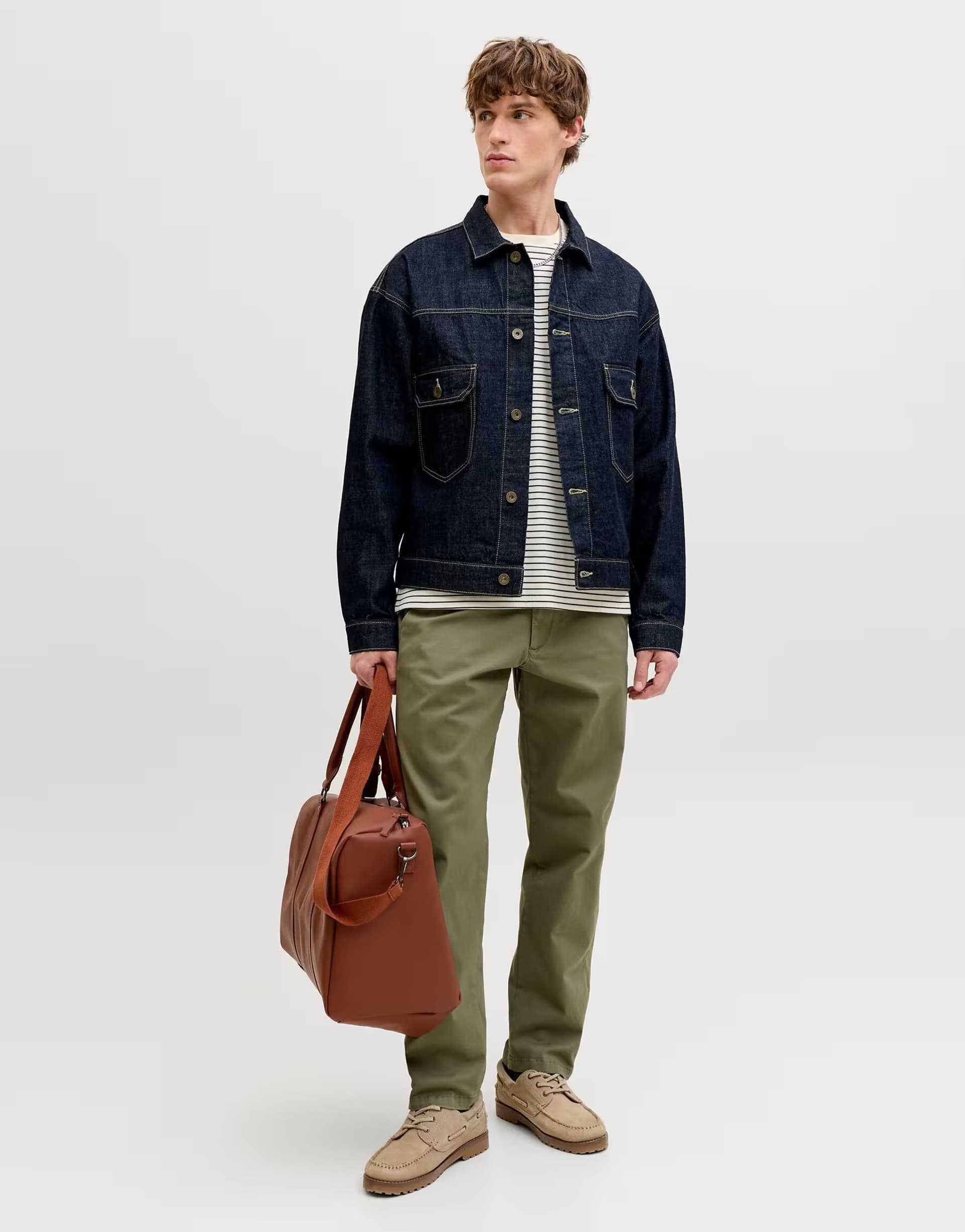 ASOS Jack & Jones Deep Lichen Green Chino Trousers