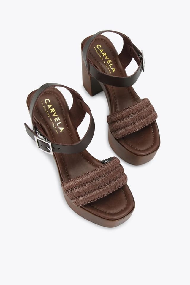 Carvela Carvela Women's 'Sassari Block' Heels in Dark Brown - 2