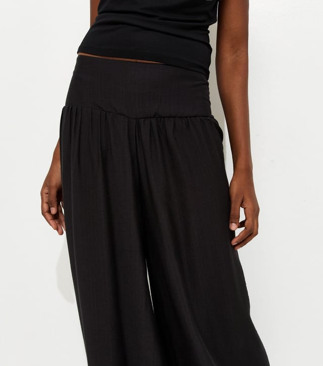 New Look Women's Black Wide Leg Palazzo Trousers New Look - 3