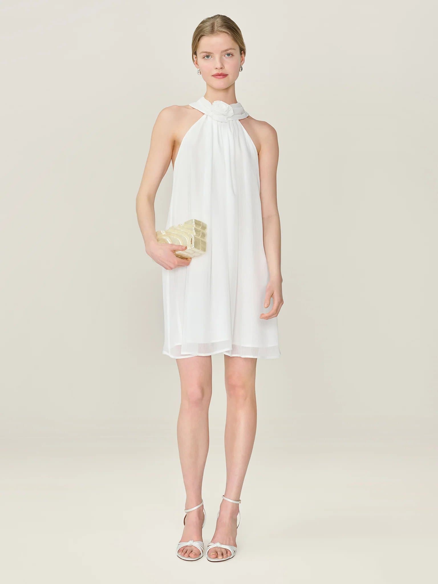 OMNES Demi Dress in Ivory