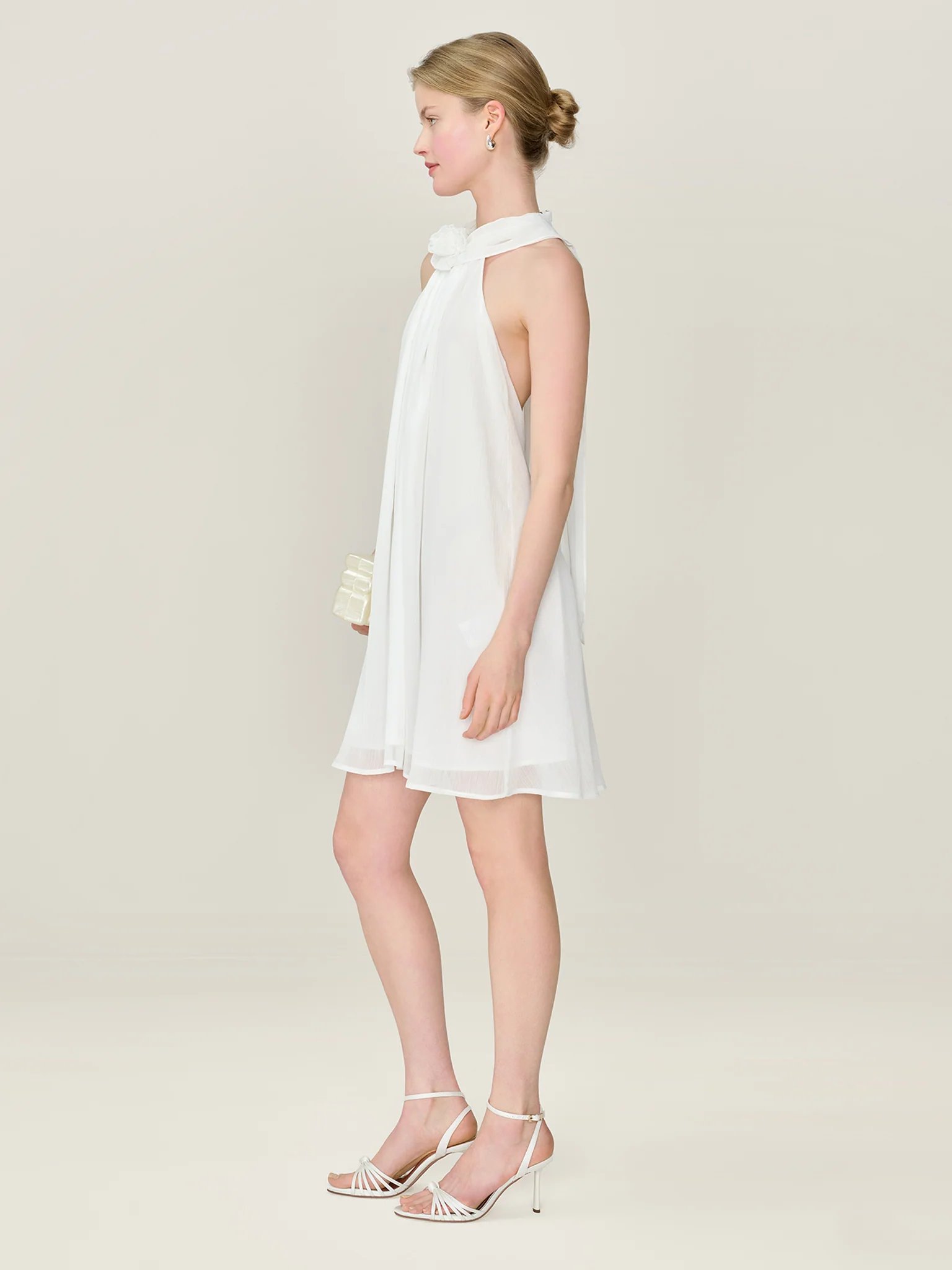 OMNES Demi Dress in Ivory - 2