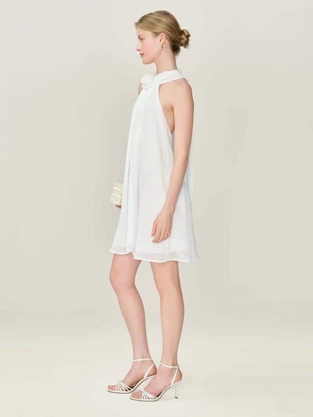 OMNES Demi Dress in Ivory - 2