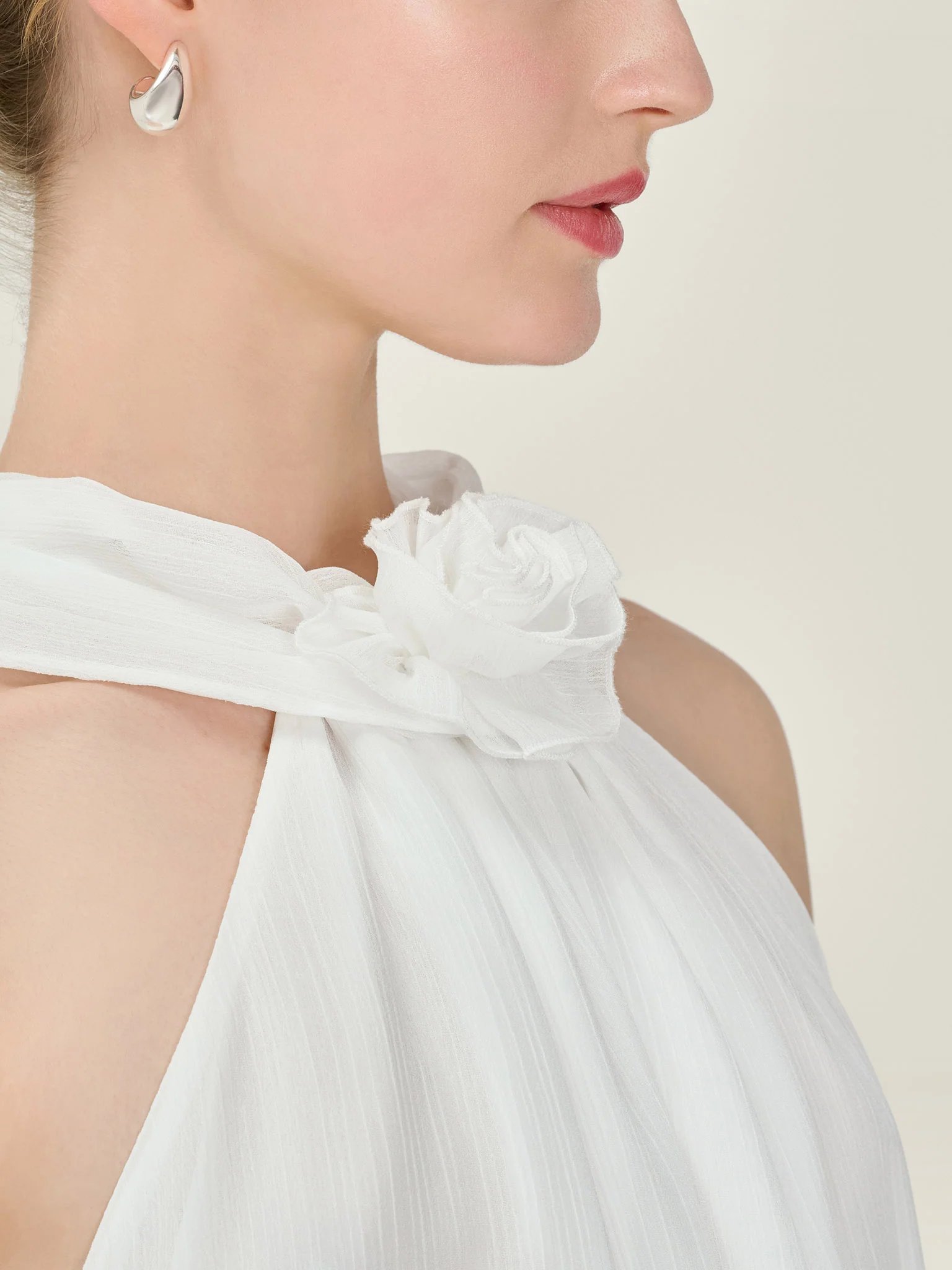 OMNES Demi Dress in Ivory - 3