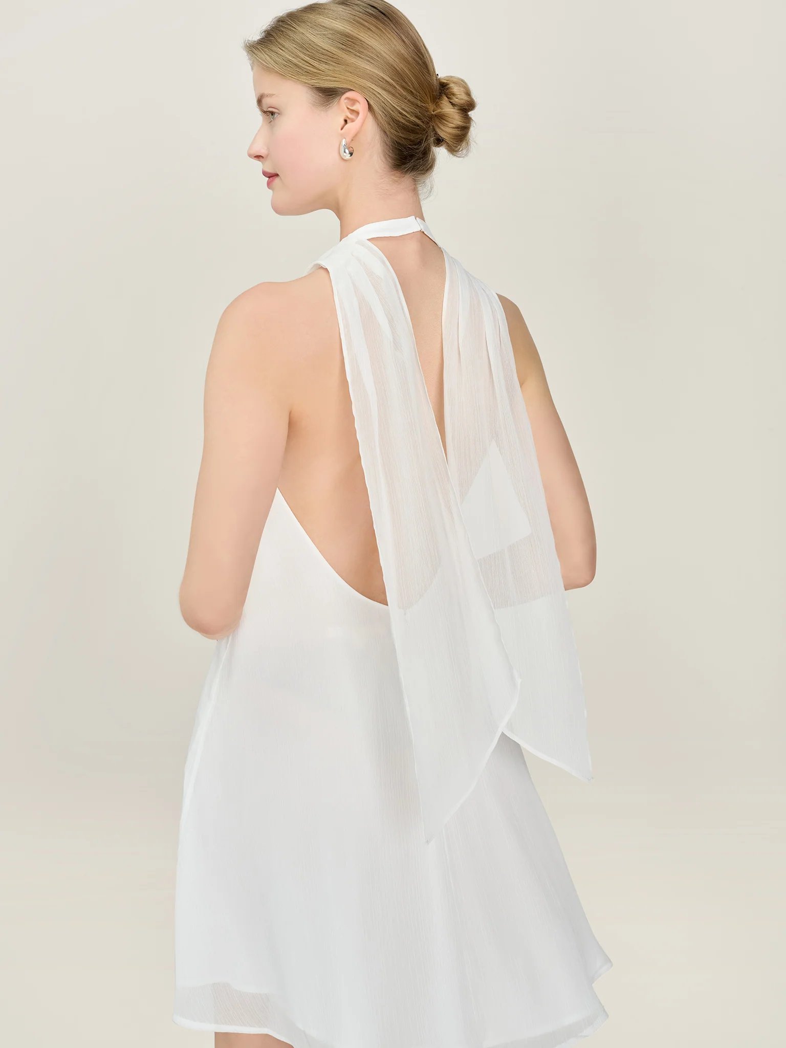 OMNES Demi Dress in Ivory - 4