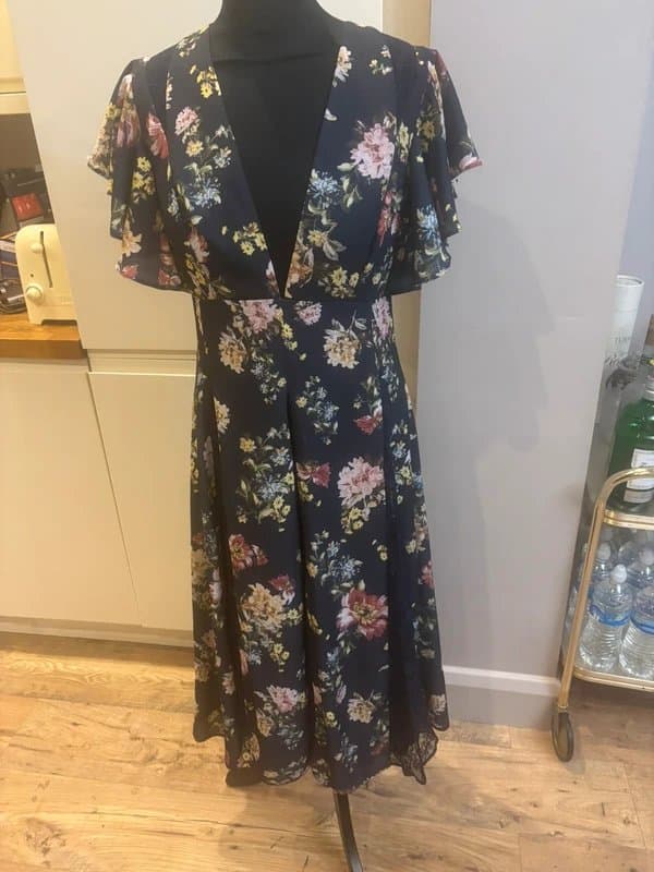 ASOS ASOS navy floral summer dress size 10