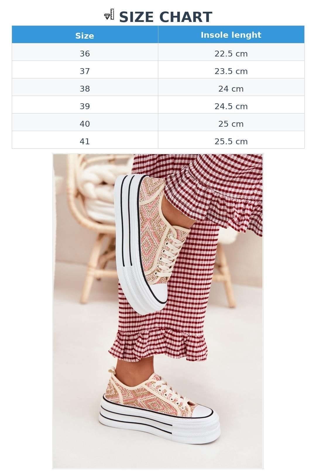 Love Lace Love Lace Women's Lace Up Platform Rubber Sneakers with Soft Insole Comfort in Pink - 4