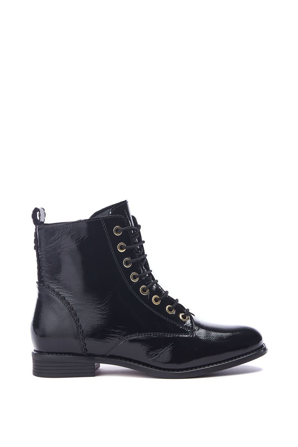Moda In Pelle Moda In Pelle Women's 'Penelopi' Patent Leather Ankle Boots in Black