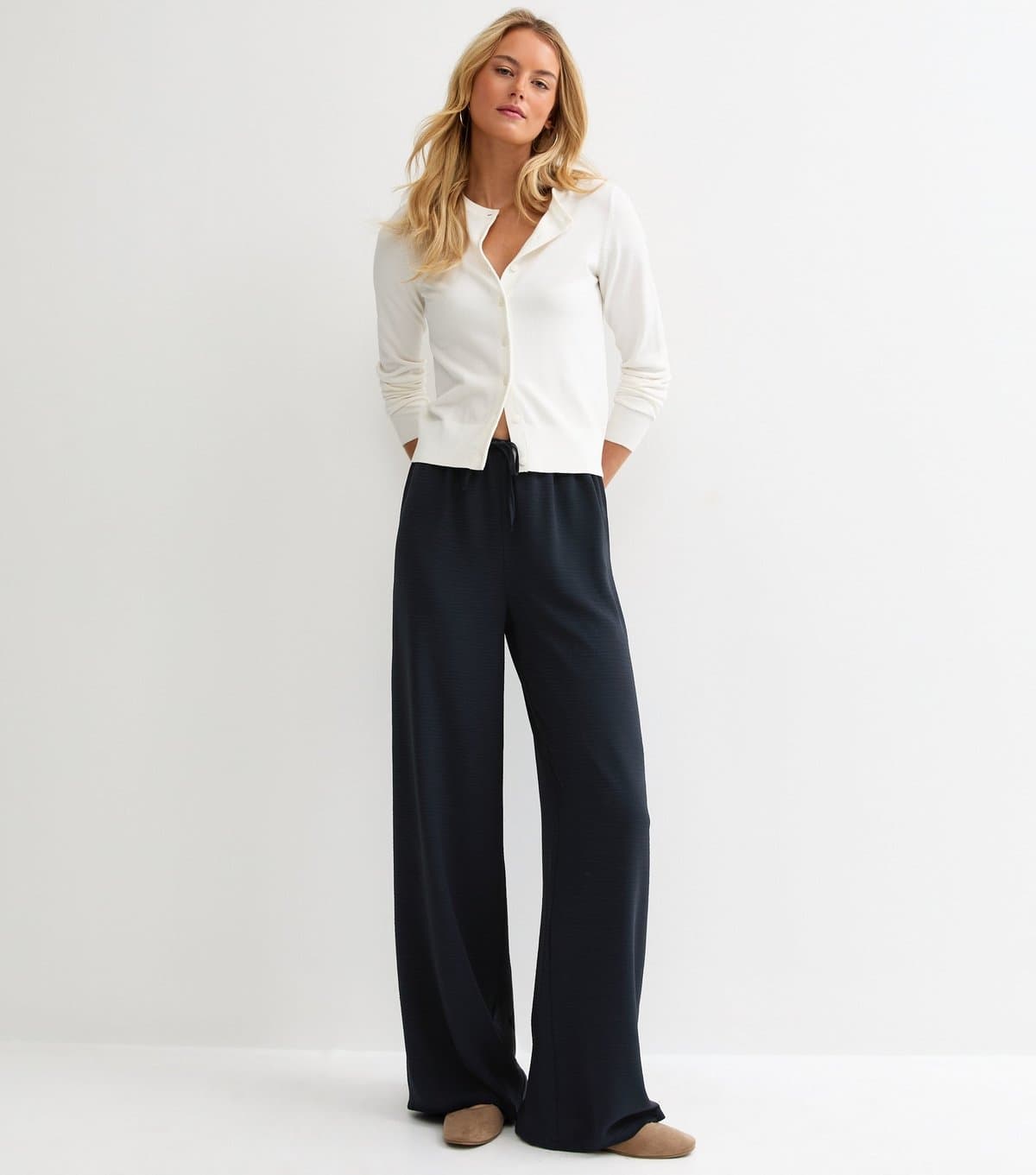 New Look New Look Navy Wide Leg Trousers
