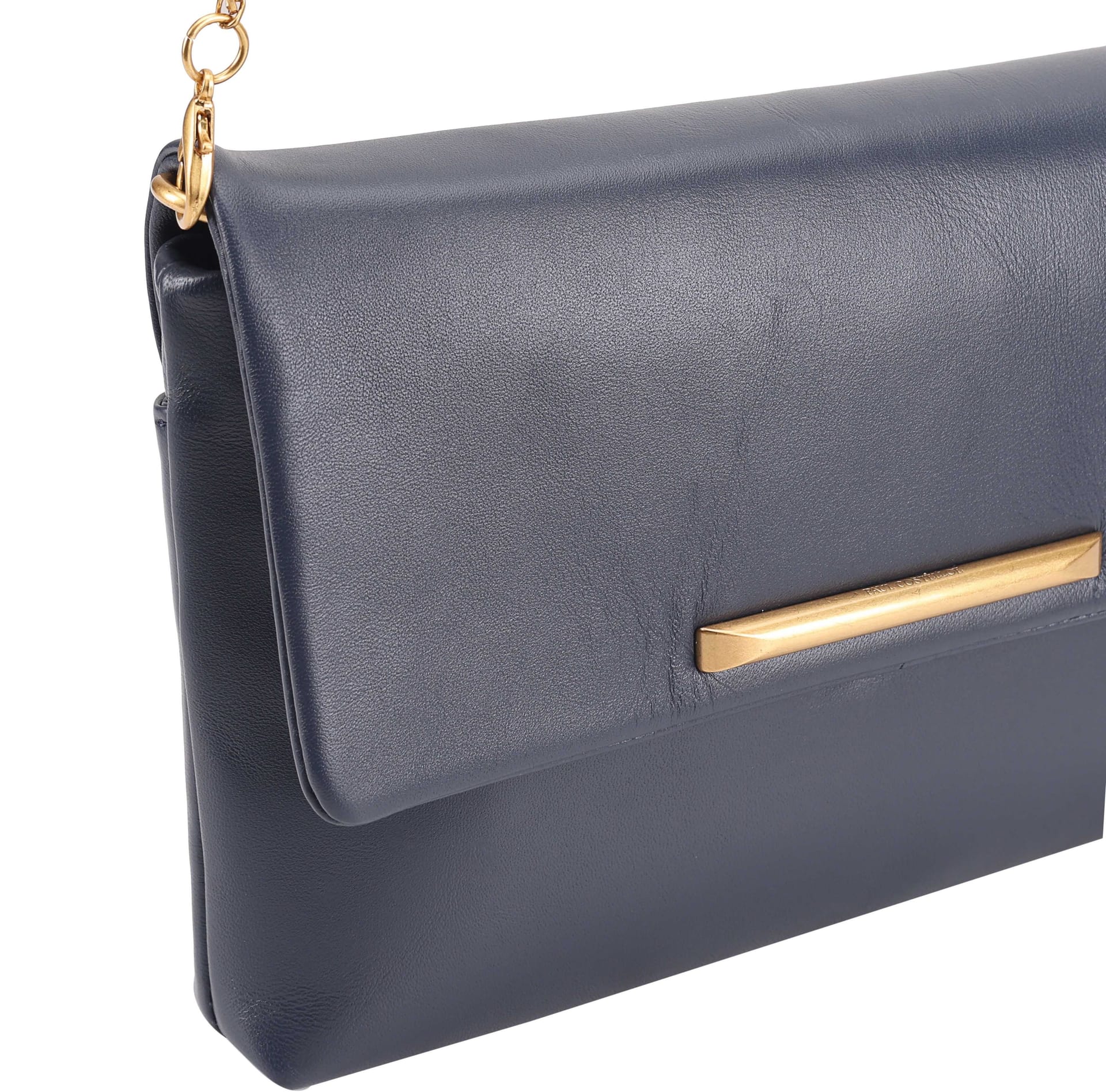 Paul Costelloe Paul Costelloe Women's Tilda Leather Clutch in Navy - 4