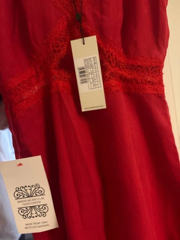Never Fully Dressed Never fully dressed red lace dress
