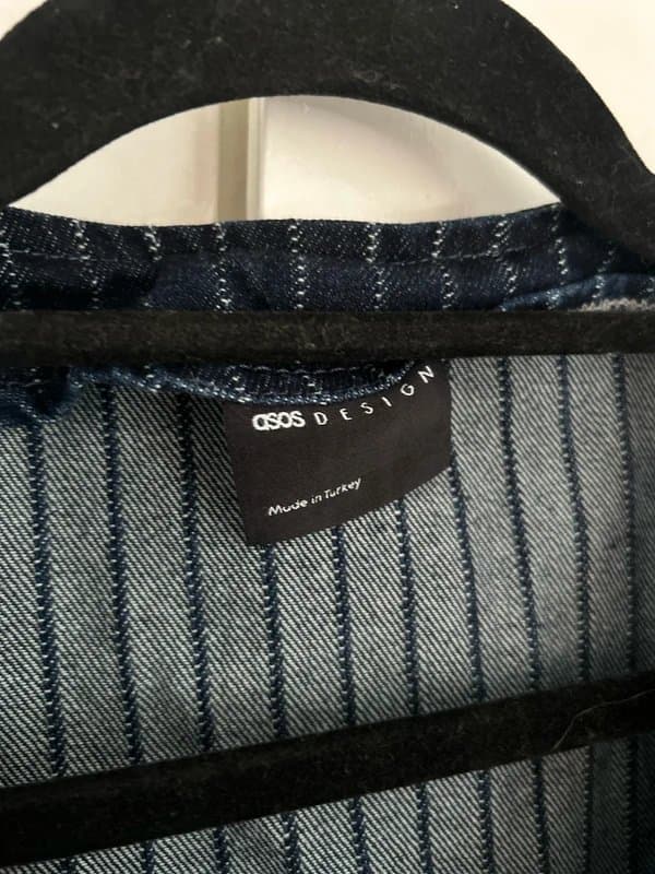ASOS Asos denim tie waistcoat