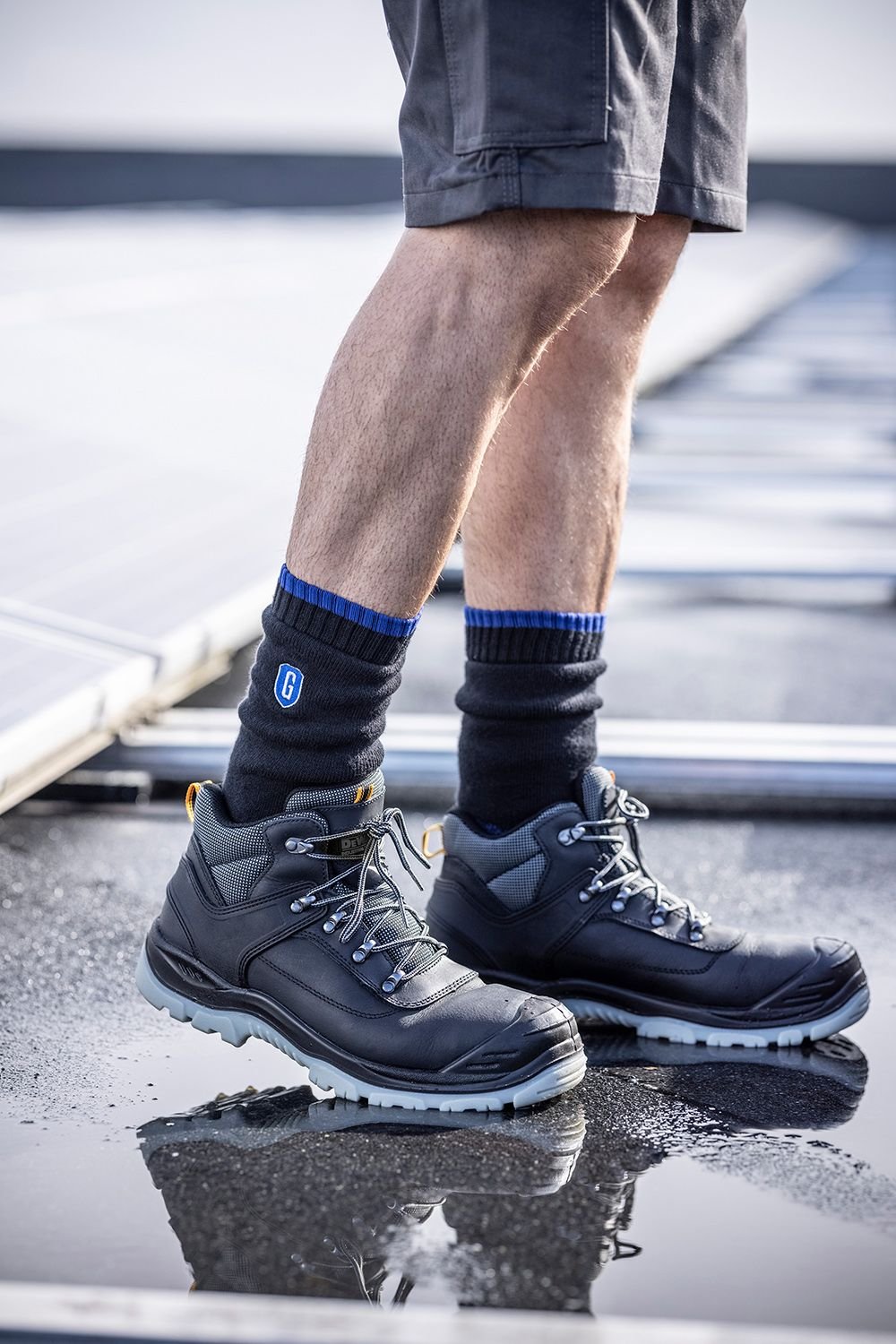 SOCKSHOP Blue Guard SOCKSHOP Blue Guard Men's Anti Abrasion Heavy Duty Work Socks for Steel Toe Boots in Black - 3