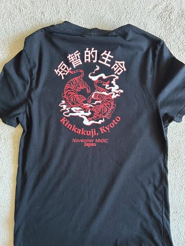 ASOS ASOS Black Dragon Graphic T-Shirt | Japanese Print | Y2K Streetwear