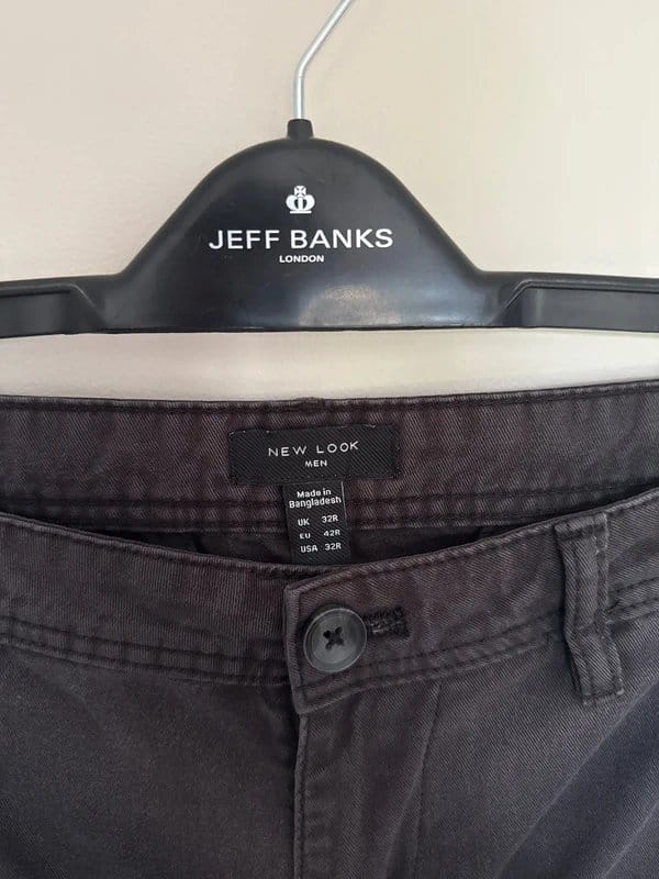 New Look Black Cargo Pants for Men