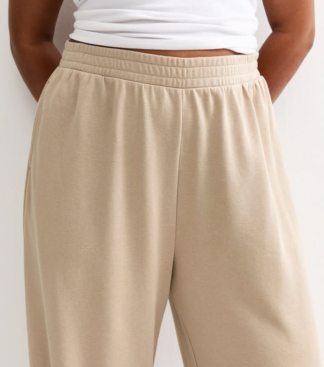 New Look Women's Plus Size Camel Wide Leg Joggers Curves New Look - 2