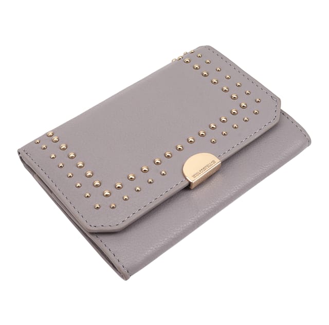 Paul Costelloe Paul Costelloe Women's Razi Leather Purse in Grey - 3