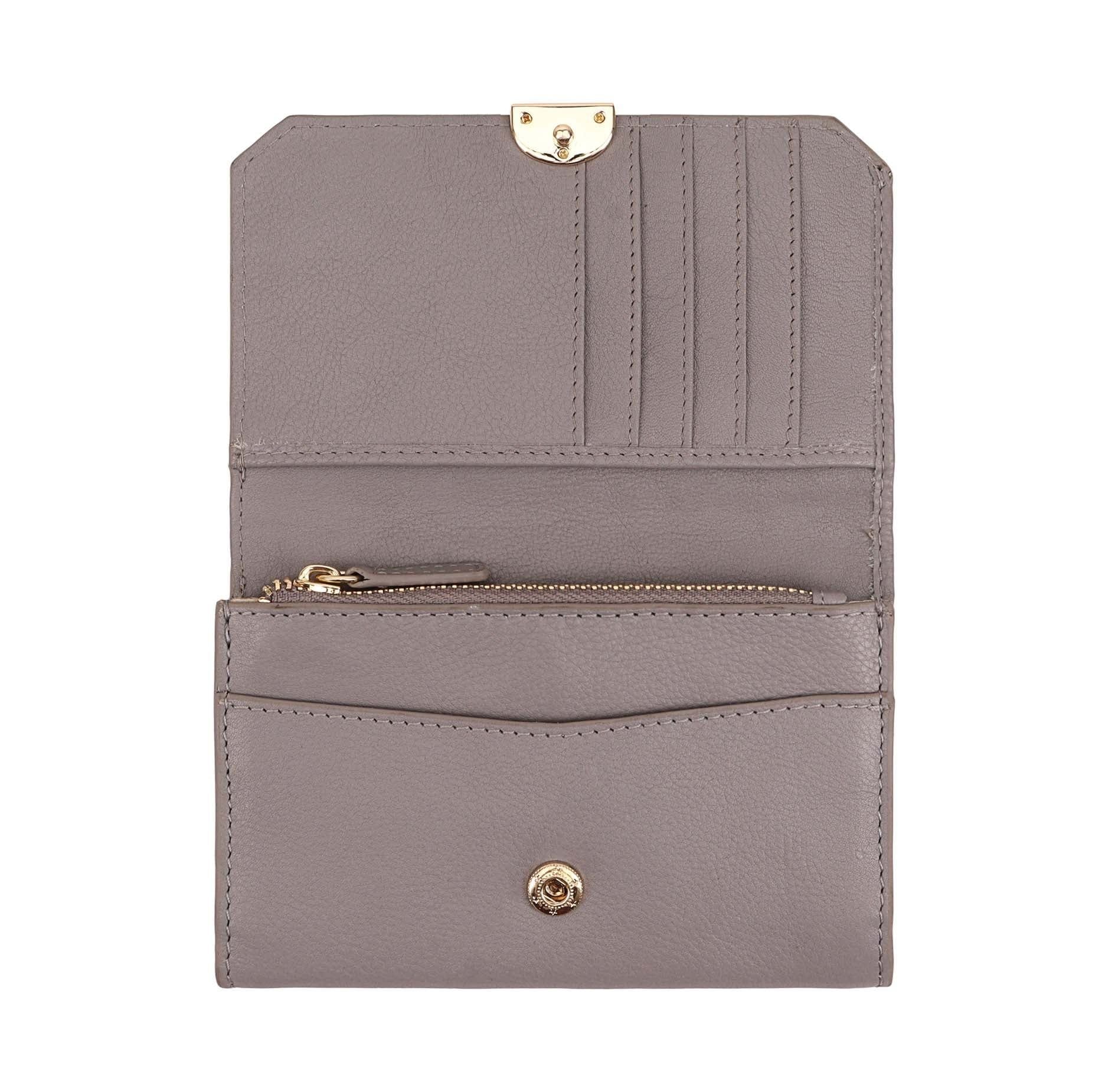 Paul Costelloe Paul Costelloe Women's Razi Leather Purse in Grey - 4